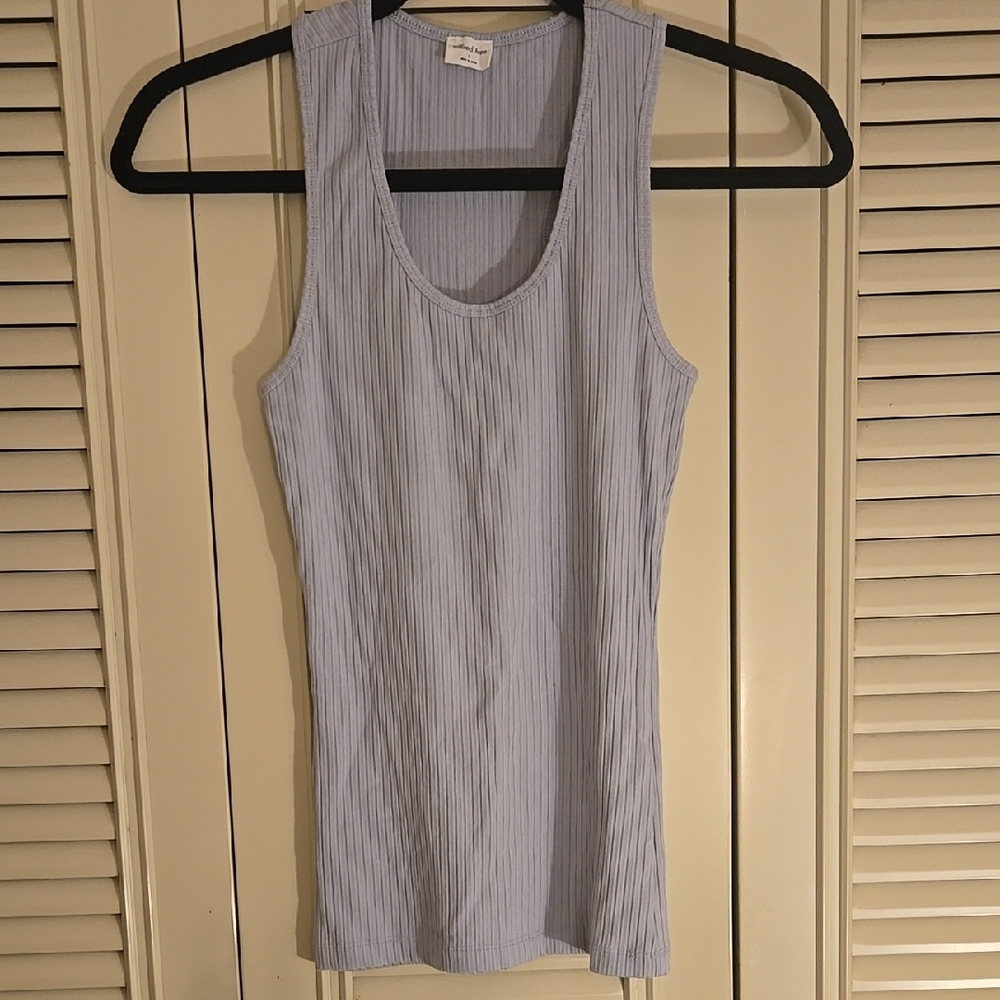 Wilfred - Blue Ribbed Tank Top - Size Small